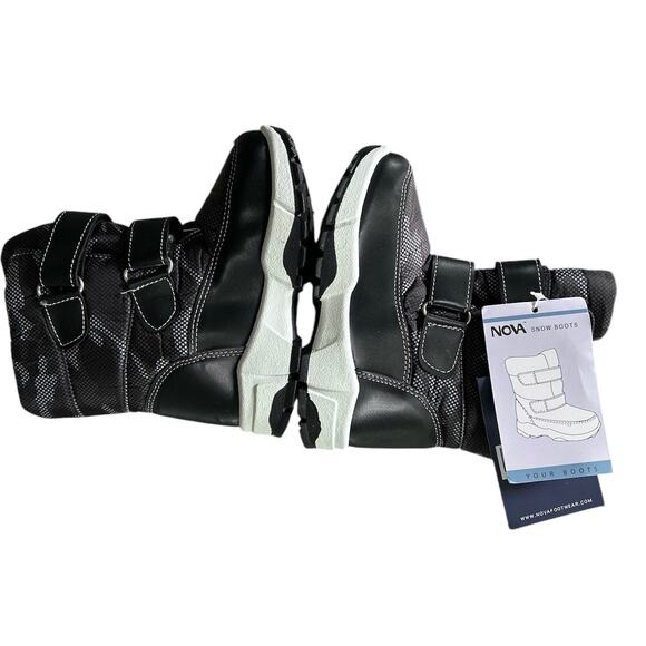 Nova‎ Mountain Kids Size 9 Snow Shoes Black NEW - Picture 3 of 5